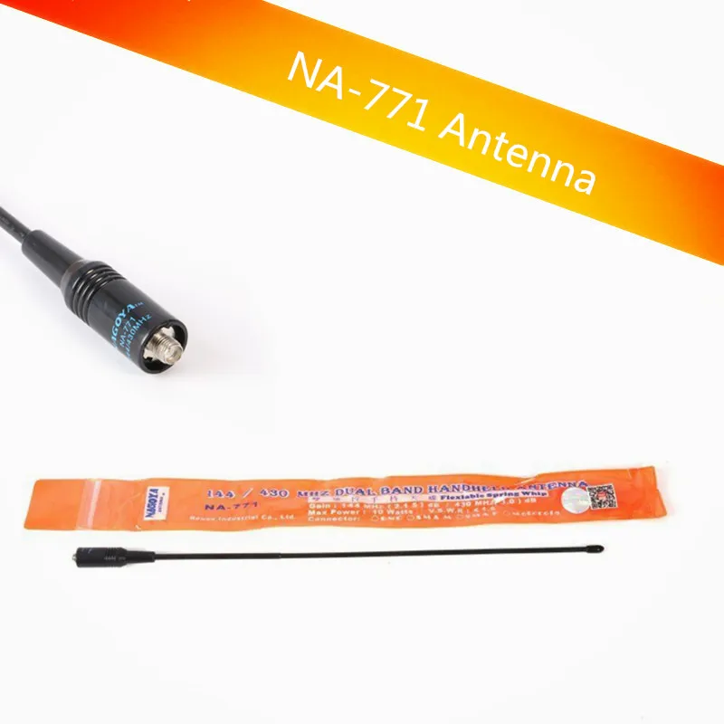 2 шт. NAGOYA NA-771 антенна 144/430 МГц иди и болтай Walkie Talkie Baofeng VHF/УВЧ SMA-Female для Портативная