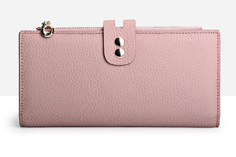 LMS 2017 Litchi Pattern Long Leather Womens Wallets And Purses Fashion Zipper & Hasp Clutches Women Bag Phone Card Holder Wallet (5)