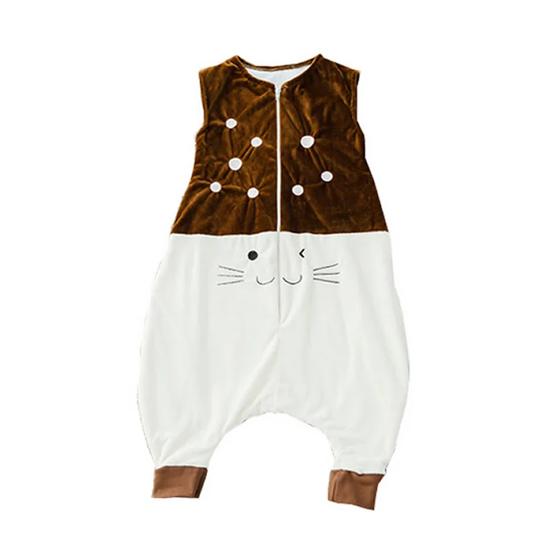 Г., новая весенне-летняя детская Фланелевая Пижама унисекс для маленьких девочек детская одежда с рисунком - Цвет: Brown