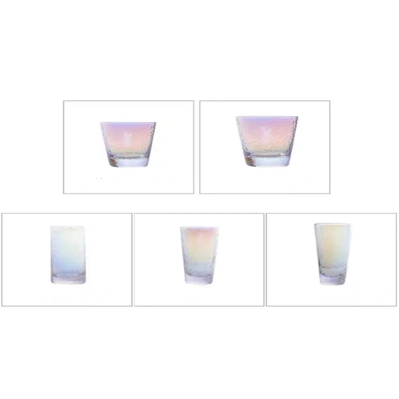 Креативная Радужная чашка из молотого стекла Волшебная чашка красочный стакан для воды