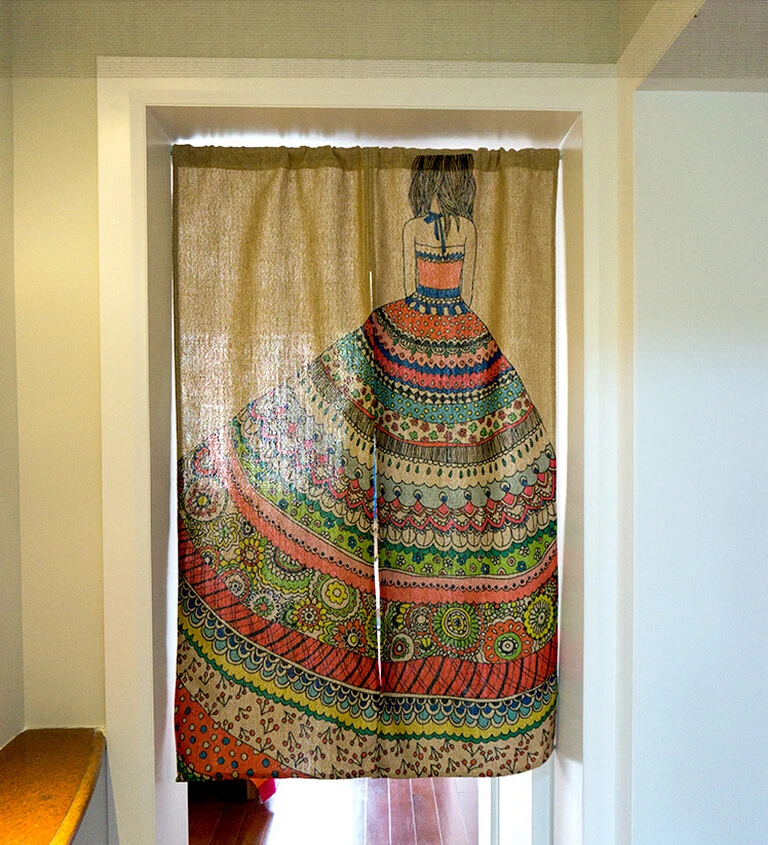 Aliexpress.com : Buy Decorative Door Curtain Colorful Retro Girl Youth