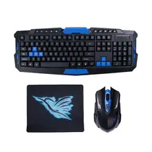 2.4G Wireless Gaming Keyboard + Game Mouse Set Combo For Desktops Laptop PC High Quality