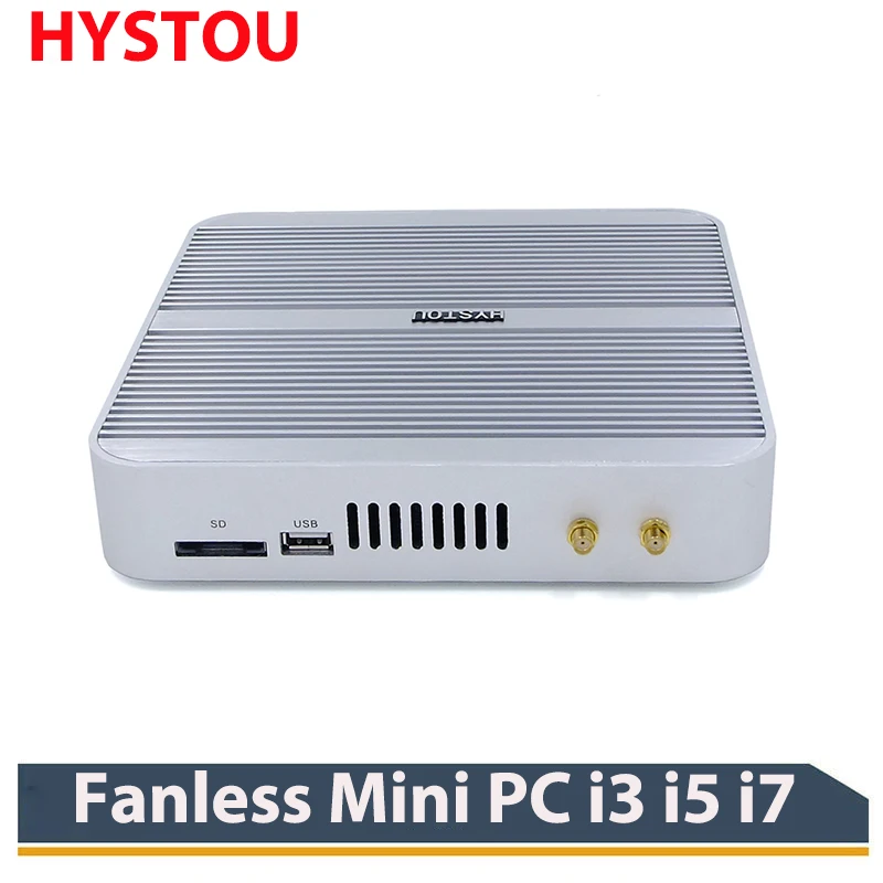 

Fanless Mini PC i3 i5 i7 CPU Win 10 Barebone Computer 5250u With Intel HD Graphics 6000 Max 16G RAM 512G SSD 1TB HDD Free Wifi