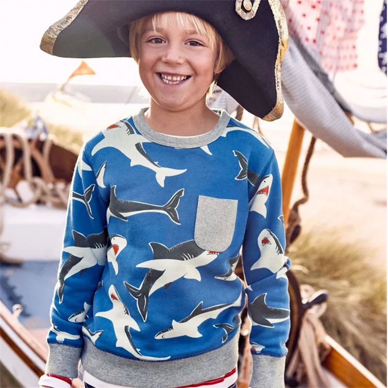 

Jumping meters new designed boys sweatshirts long sleeve cartoon t shirt with printed kids spring autumn winter clothing boy top