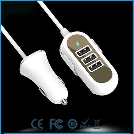 QC 3.0 And 2.4A Thbelive 4 USB автомобильный адаптер для зарядного устройства QC 3,0 и 3.4A Быстрая зарядка автомобиля 1,5 м зарядное устройство для Iphone автомобильное зарядное устройство несколько USB Автомобильное зарядное устройство - Тип штекера: QC 3.0 And 2.4A