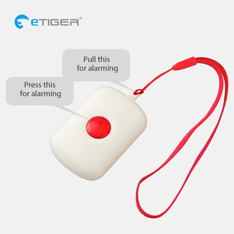 eTIGER SOS 200 Wireless SOS Emergency button Alarm Home Burglar Alarm