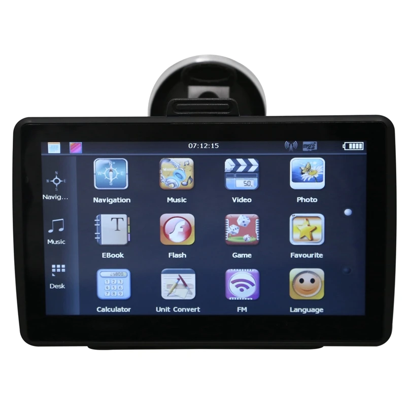 

Car GPS Navigator 7 Inch Blue Edge HD Touch Screen 8GB Built-In Memory +256 Running Memory Driving Voice Navigator Europe Map