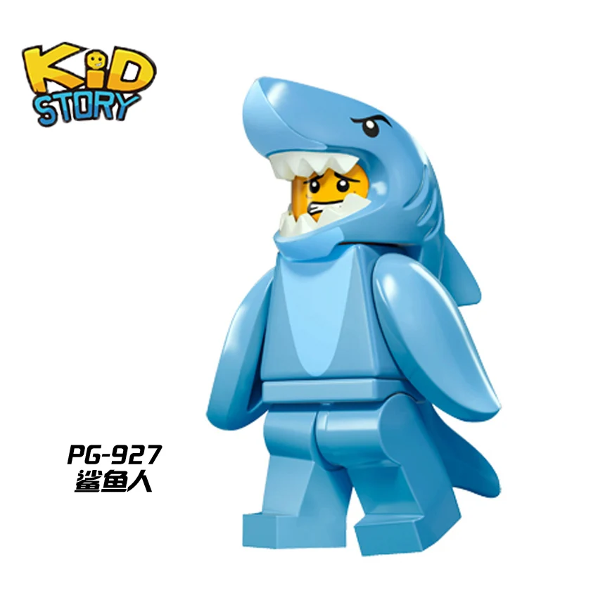Duplos Animal Sets Shark Kaygoo Ghost Zombie Buzz Lightyear Legoingly Building Mini Bricks Action Figures Children Toys gift YF