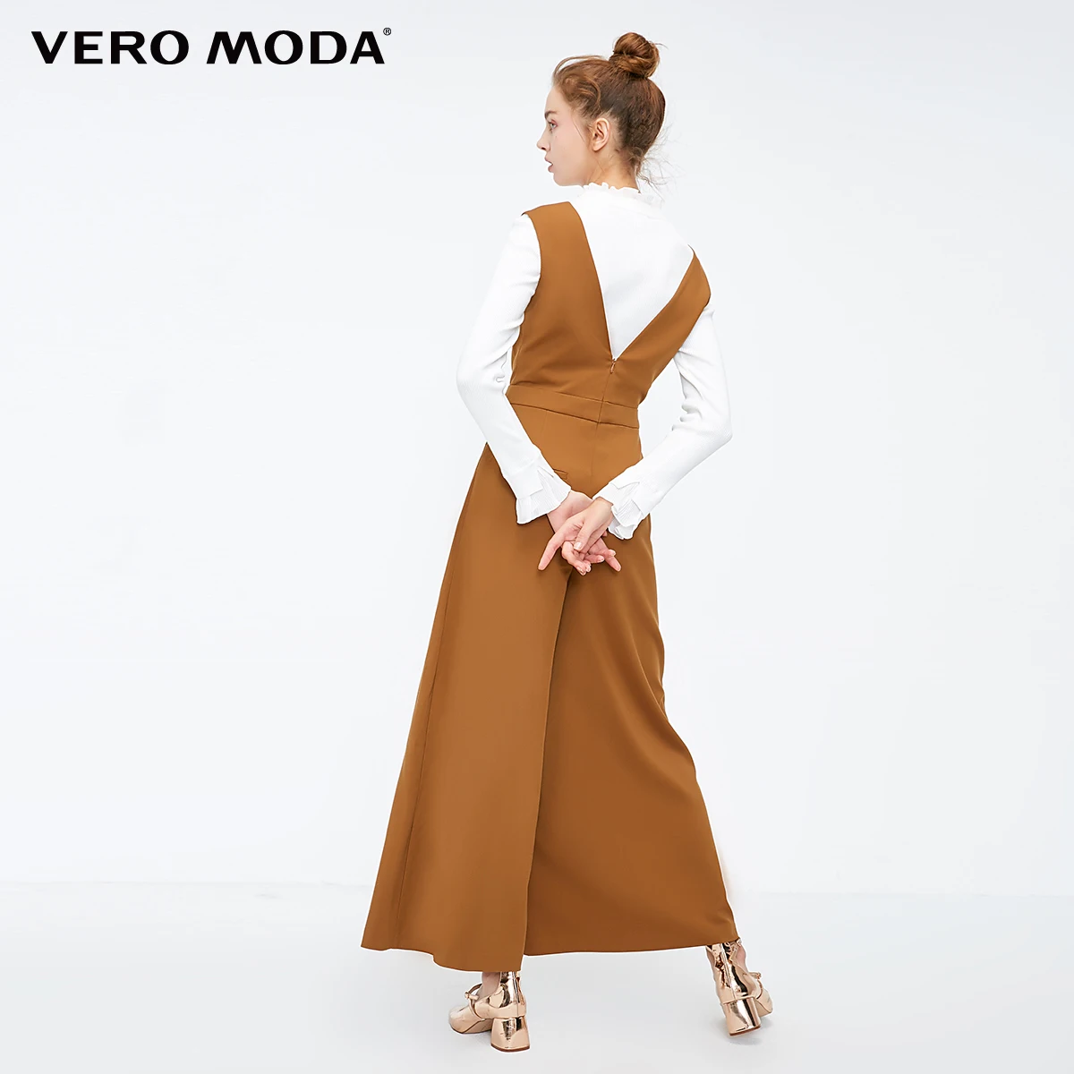 Vero Moda женский укороченный комбинезон с видимыми стежками | 318344513