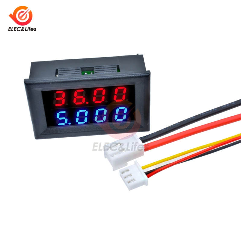 Dual 100V 200V LED Digital Volt and Amp Meter #5