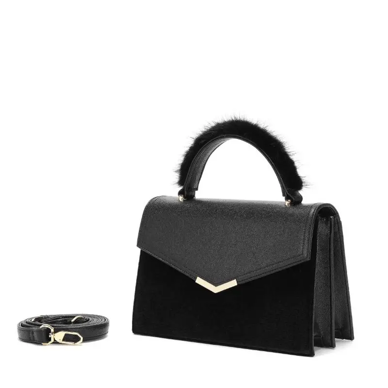 

Fashion New Banquet Leisure Business Women's Bags Tough simplicity elegant Plush handle Socialite Handbags Bolsa feminina