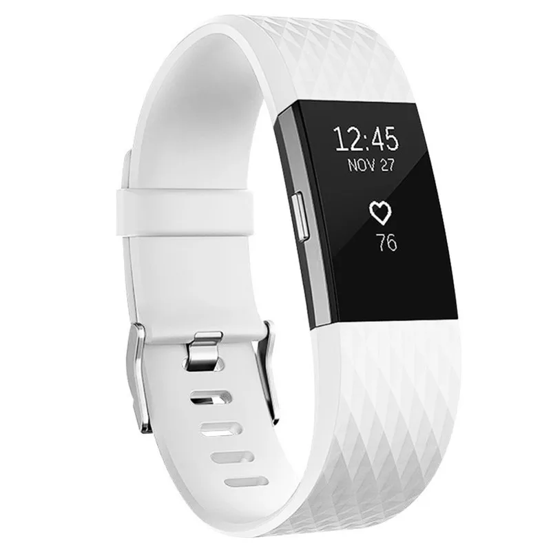 Леопардовый цвет Смарт часы Fitbit Charge 2 силиконовый сменный ремешок модный браслет