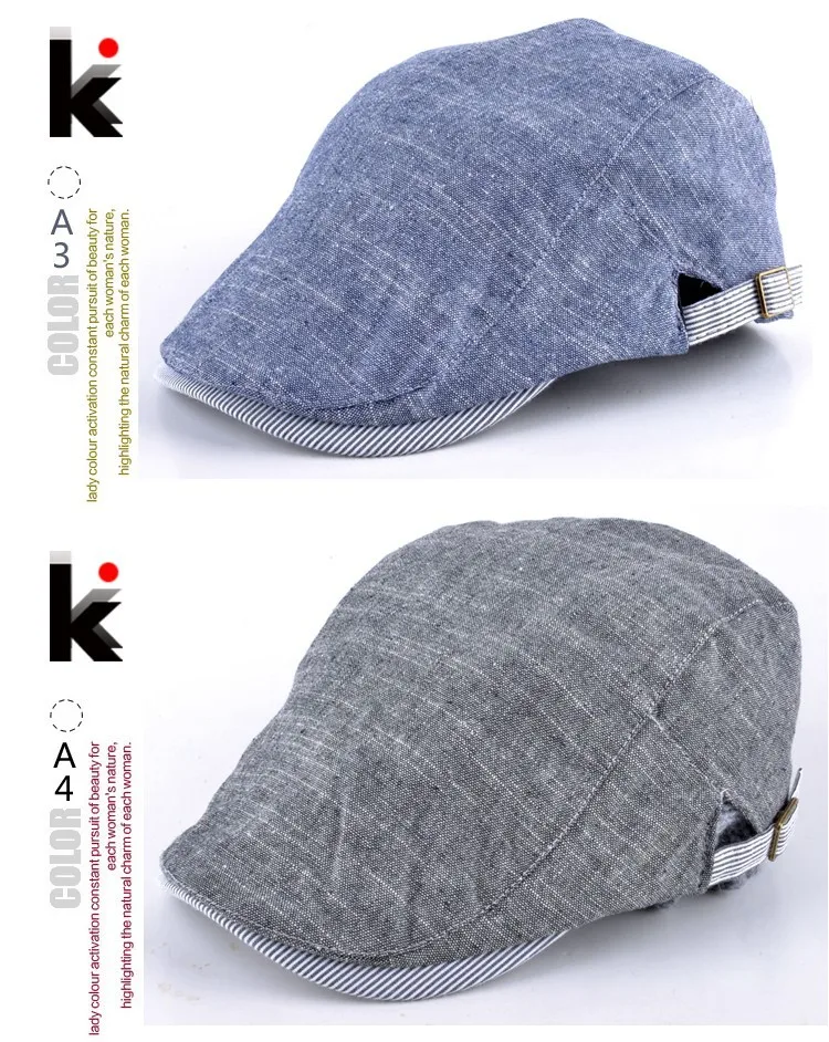 Boina Masculina моды Gorro Повседневное Шапки хлопок Boinas одноцветное Цвет берет для Для мужчин Кепки 4 цвета