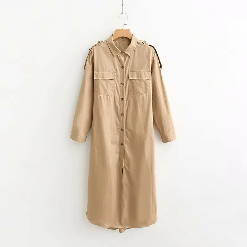 

Fashion women XD68-1429 European style fashion shirt, MIDI dress