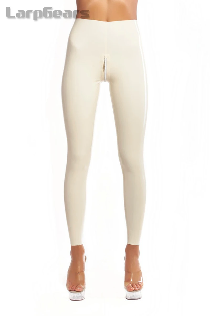 Witte Latex Leggings Met Kruis Rits Sexy Latex Strakke Broek Latex  Broek|Holidays Costumes| - AliExpress