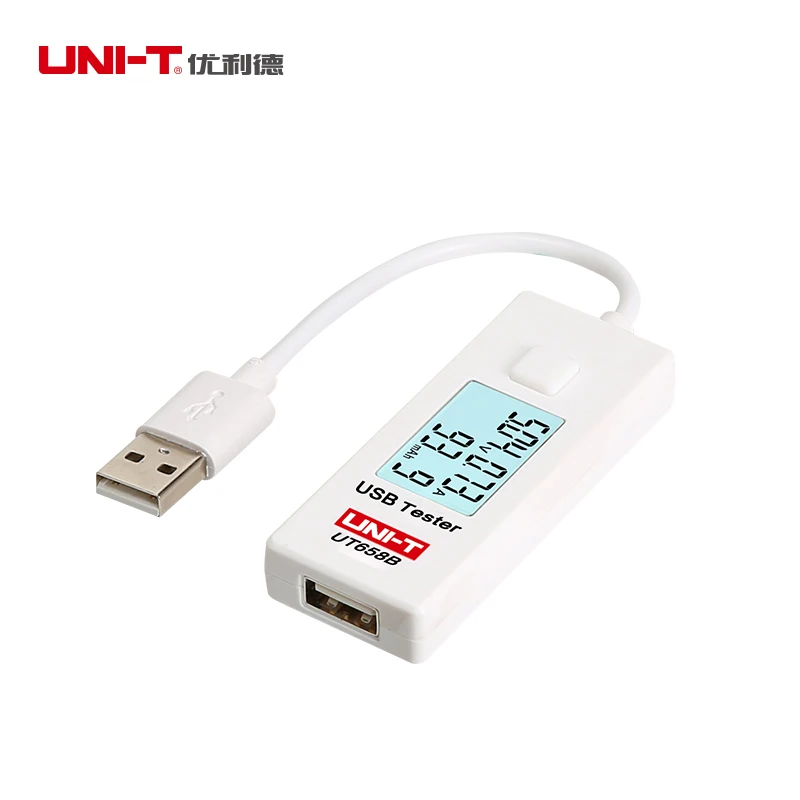 UNI-T UT658/UT658B USB Цифровые токовые Мониторы напряжения U диск доктор Вольтметр для зарядного устройства амметр емкость Макс 9 в USB Тестер питания