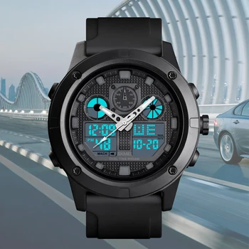 

Luxury Men's Digital Watch Top Brand SKMEI Mens Watches Waterproof Chronograph Luminous Electronic Watch Bracelet Men Relogio