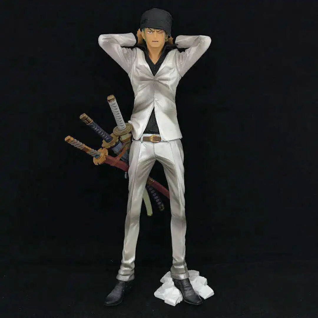 Anime Satu Kepingan Aksi Gambar 3 Gaya Hitam Putih Violet Zoro Model
