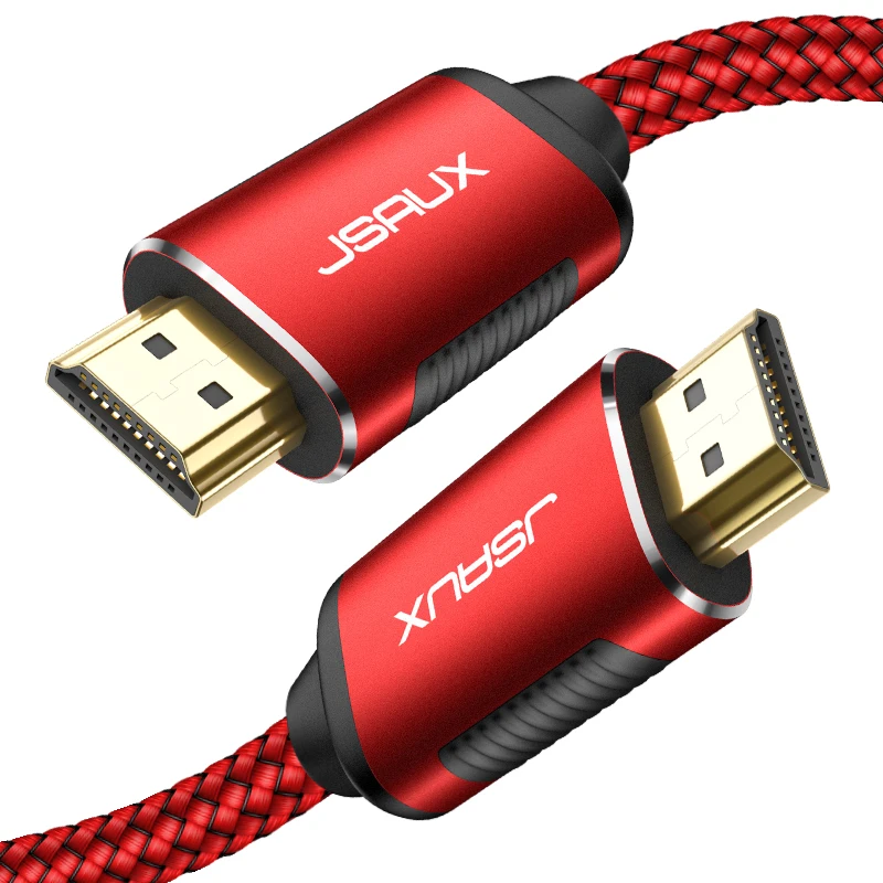 JSAUX HDMI 2,0 высокоскоростные Позолоченные разъемы плетеный шнур совместимый Ethernet/аудио возвратный канал, видео 4K UHD 2160 p, HD