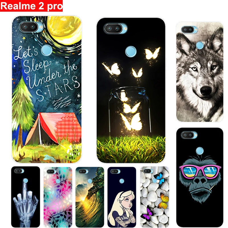 6.3&quot For OPPO Realme 2 pro Case Cover Pretty interesting battery painting Silicone soft TPU Back oppo Realme2 | Мобильные
