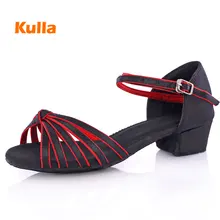Women s Ballroom Dancing Shoes For Girls Low Heel Latin Dance Shoes Children Tango Salsa