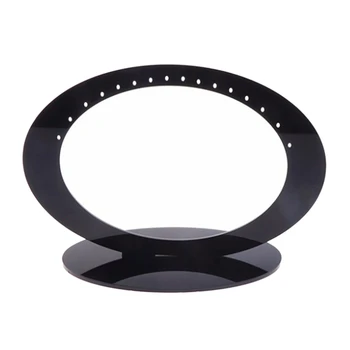 

Jewelry Display Rack Acrylic Oval Shaped Earrings Organizer Holder Stand Storage