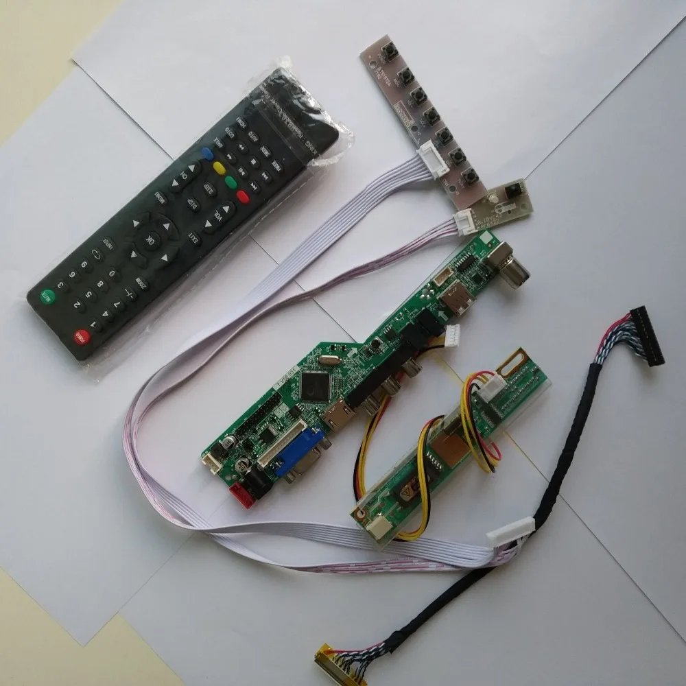 Controller Board Driver kit LCD LED AUDIO TV HDMI USB VGA AV 1 CCFL lamps card For 15.4&quot LTN154AT07-301 1280*800 monitor screen |