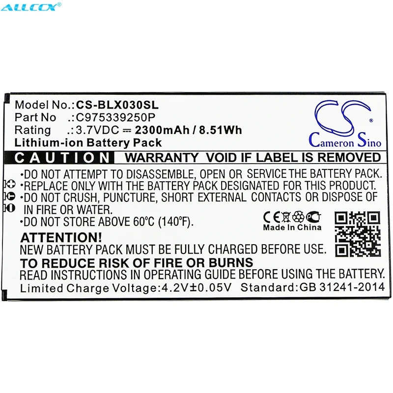 Аккумулятор Cameron Sino 2300mAh C975339250P для BLU D0030UU Dash X Plus LTE | Мобильные телефоны и
