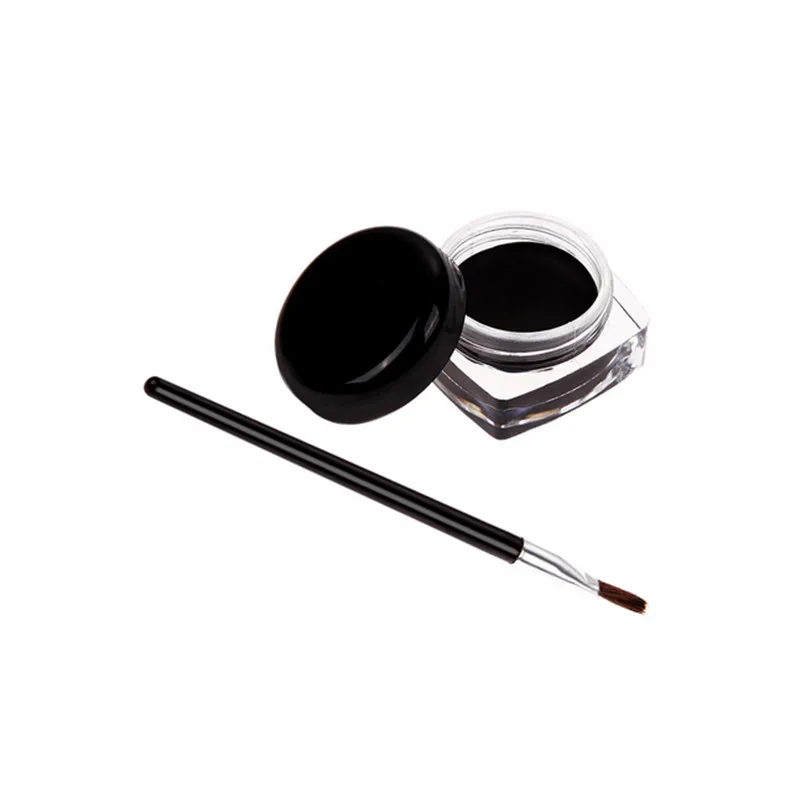 GUJHUI Pro Eyeliner Gel Black&Brown For Eyes Make Up Water proof Smudge