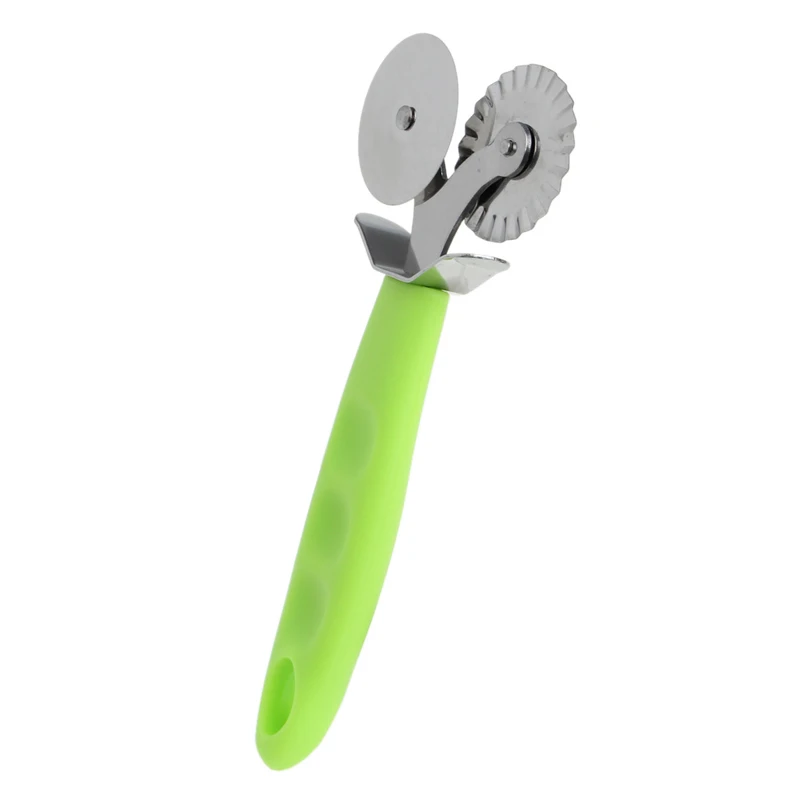 Stainless Steel Roller Pizza Cutter Round Hob Wheel Knife Pastry Dough Tools