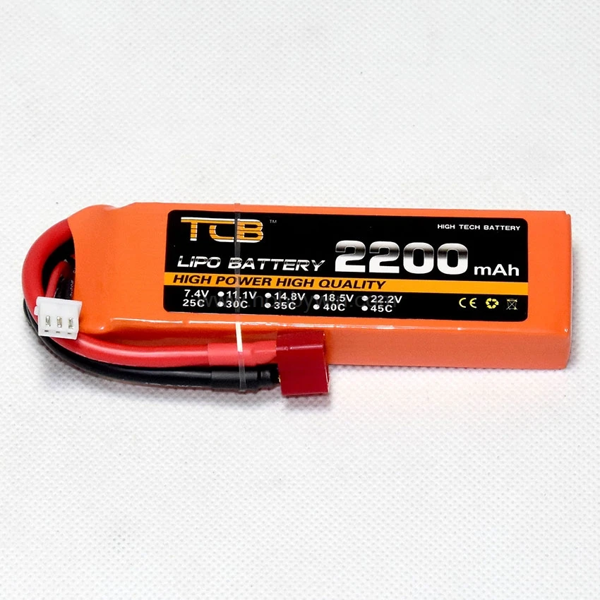 7.4 V 2 S 2200 mAh 25C يبو البطارية انفجار 40C T-التوصيل XT60 الخيار ل RC طائرة نموذجية هليكوبتر طائرة بدون طيار FPV سباق قارب عربة شاحنة