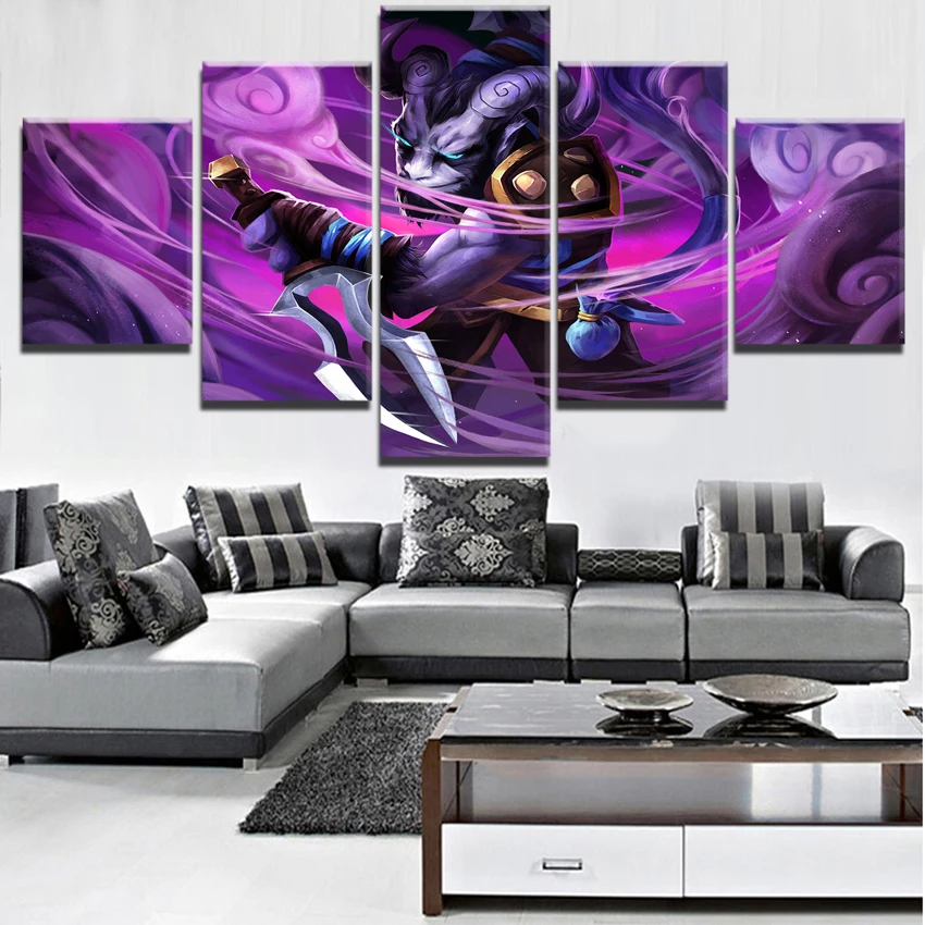  Canvas Home Decorations Wall Decor DOTA 2 Game 5 Pieces Paintings on Canvas Wall Art for Modern Dec