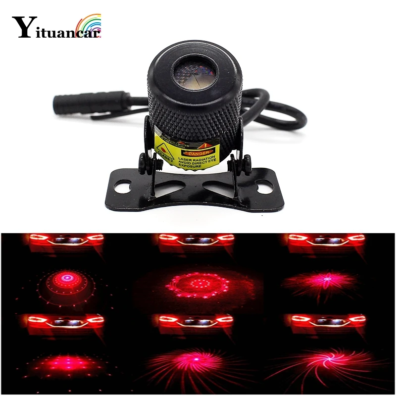 Yituancar 6 Logos Ändern LED Auto Styling Anti-Kollision Laser Warnung Licht Auto Anti Parkplatz Stop Motorrad Externe Nebel lampe Yituancar 6 Logos Ändern LED Auto Styling Anti-Kollision Laser Warnung Licht Auto Anti Parkplatz Stop Motorrad Externe Nebel lampe