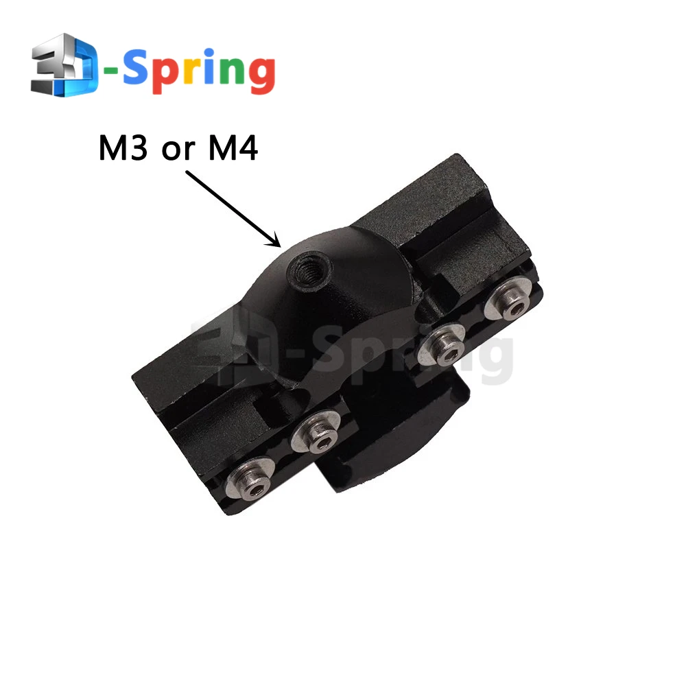 Reprap Kossel Delta M3 M4 снасть слайдер шкив полностью металлический 20*15 мм 20*20 черный