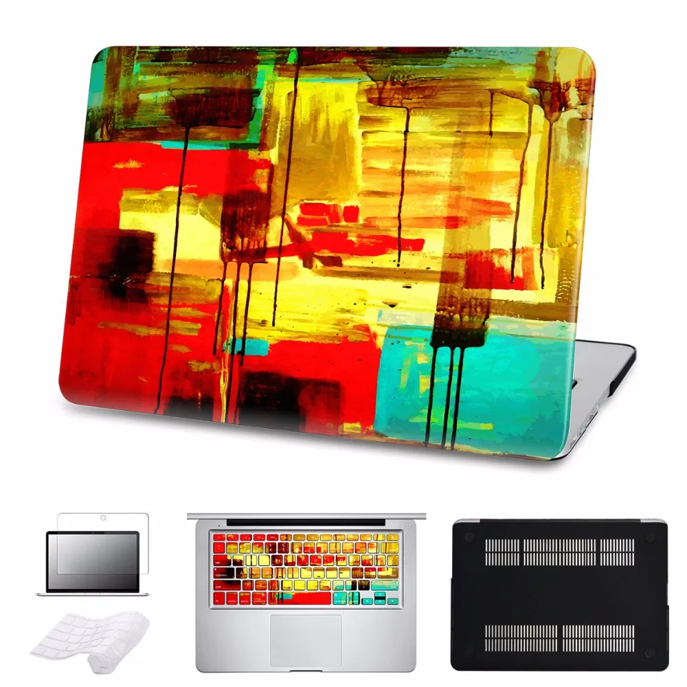 

5 in 1 Bundle For Macbook Air/Pro 11 12 13 15 Ratina Case Cover New 2016 Touch Bar Laptop Hard Cases Shell Sleeve A1534 A1278