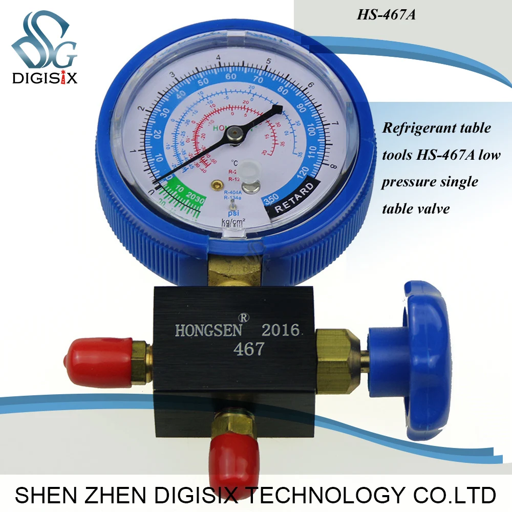 Free shipping Refrigerant table tools HS-467A low pressure single table valve