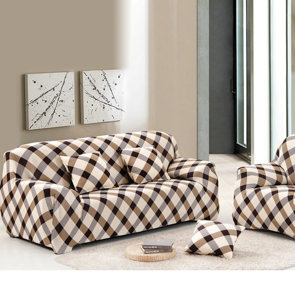 Buy Grid Cloth Art Sofa Cover Sofa Covers Fleeced
