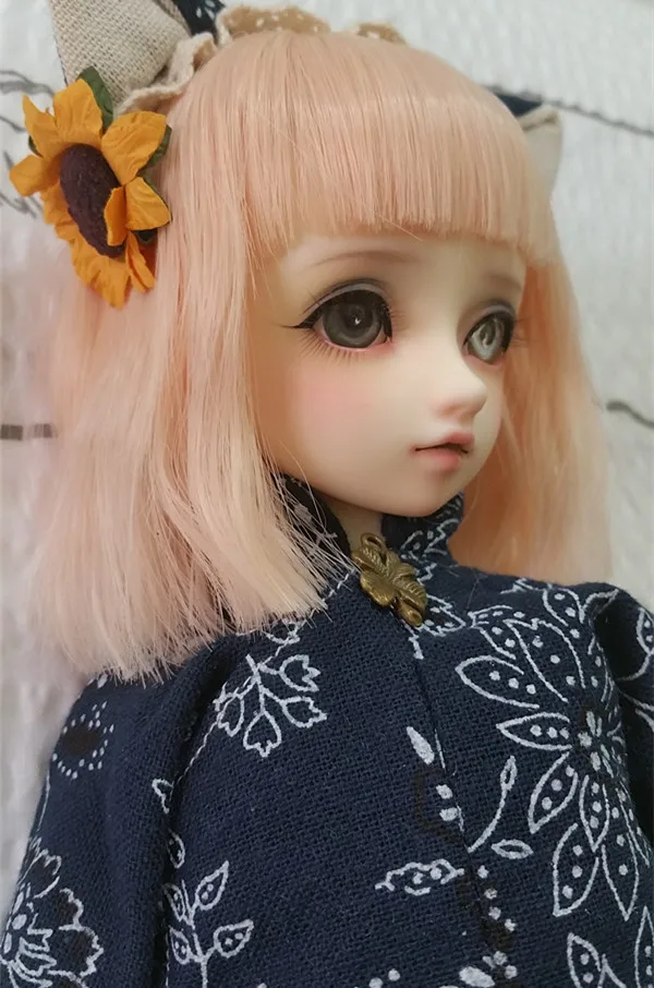 Аксессуары для кукол 1/3 1/4 bjd парик куклы короткие прямые волнистые женские милые