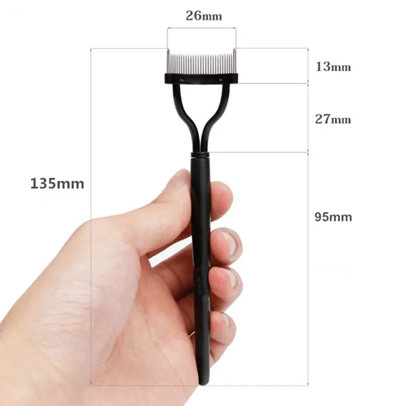 1 Pcs Professional Black Make up Mascara Guide Applicator Eyelash Comb
