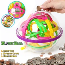Магический Интеллектуальный лабиринт мяч 100 шагов деньги мяч игра с монетами лабиринт мозговой тизер образовательная мраморная игра-головоломка perplexus шары