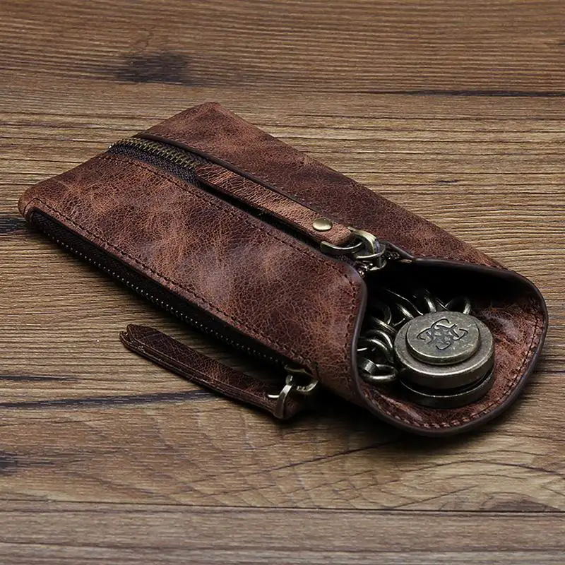 2018 New Brand Genuine Leather Key Case Car Key Wallet Luxury Gift For