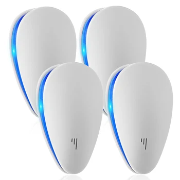 

4pcs Electronic Ultrasonic Pest Repellent Electronic Anti Mosquito Insect Repeller Killer Pest Tool For Mice Cockroach New