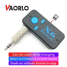 VAORLO Auto Bluetooth Audio Empfänger 3 in 1 3,5mm Mini Drahtlose bluetooth aux adapter Auto Sender Auto Musik Empfänger x6