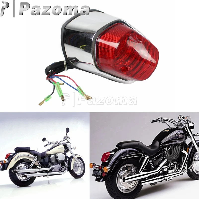 Задний фонарь для мотоцикла 12 В с красными линзами Honda VT C2 Shadow Sabre 1100 Aero ACE Valkyrie Chopper|