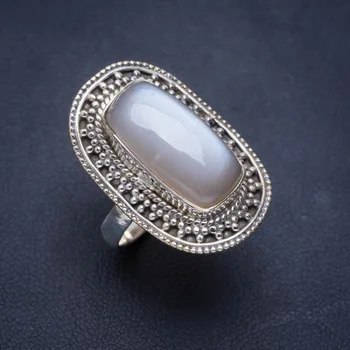 

Natural Cat Eye Handmade Unique 925 Sterling Silver Ring 7.25 A1061