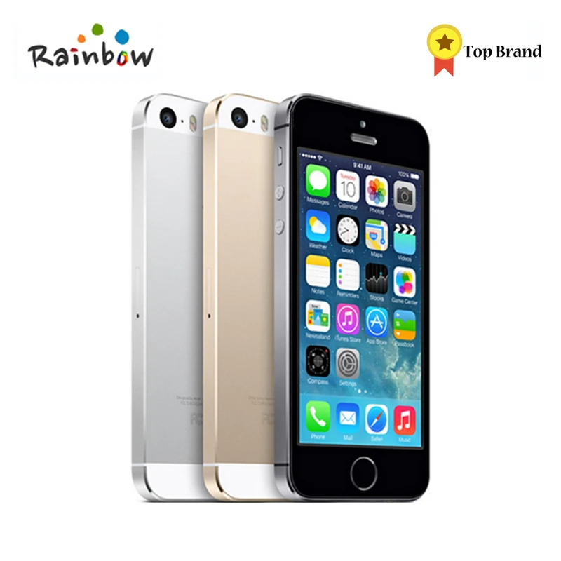 bakke illoyalitet tæt Original Unlocked Apple iPhone 5s 16GB / 32GB ROM 8MP camera 1136x640 pixel  WIFI GPS Bluetooth Cell phone Multi Language _ - AliExpress Mobile