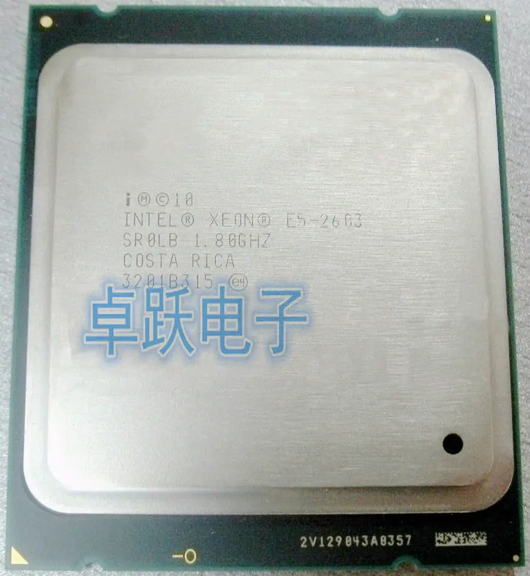 Оригинальный процессор Intel Xeon E5 2603 1 80 ГГц FCLGA2011 Вт 10 МБ четырехъядерный бесплатная