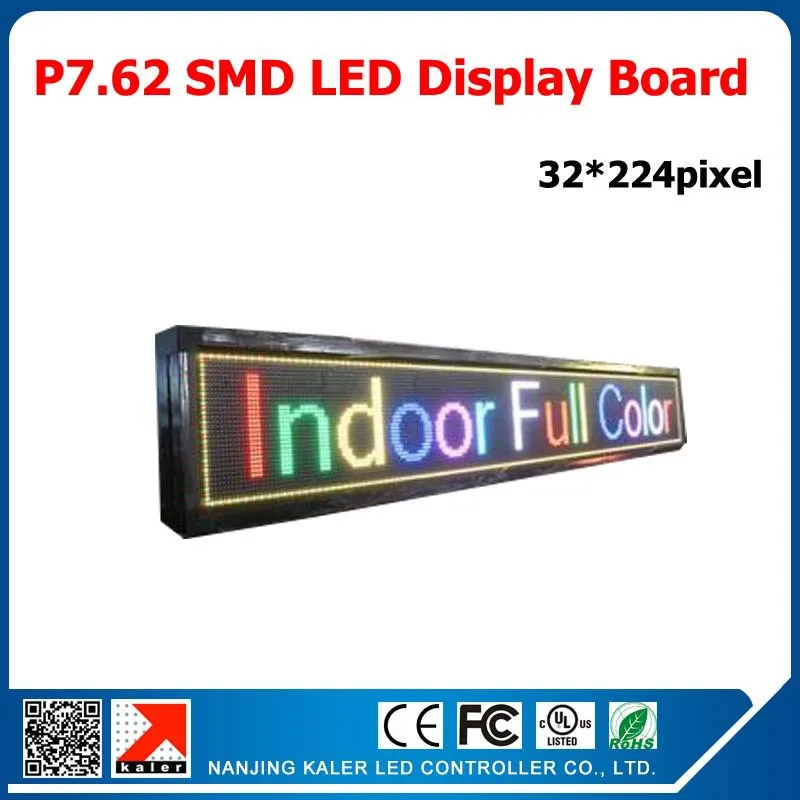 

Scrolling message 244x1708mm long led message advertising billboard p7.62 full color display electronic LED screen panel