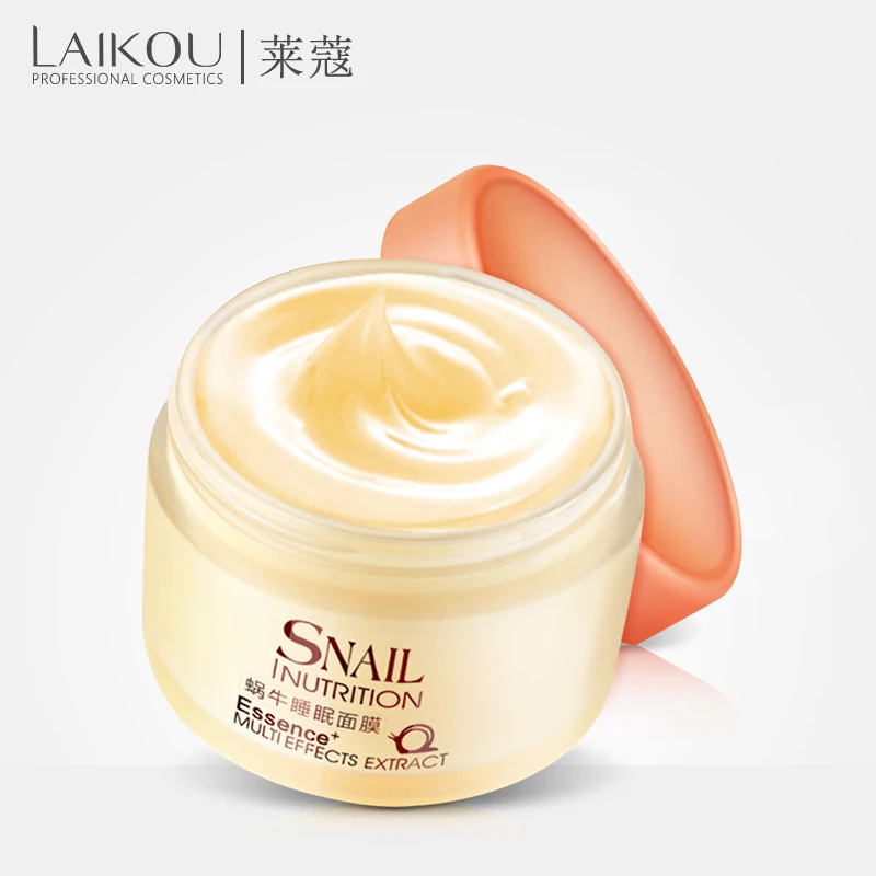 

Brand Snail Sleeping Mask Korean Cosmetics Face Treatment Moisturizing Eyes Nourish Oil control Whitening LAIKOU Night Cream 38#