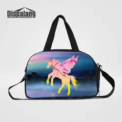 Dispalang большой Ёмкость женские Дорожные сумки Unicorn Travel Duffel Сумки Оксфорд Досуг Многофункциональный Сумки плечо вещевой мешок